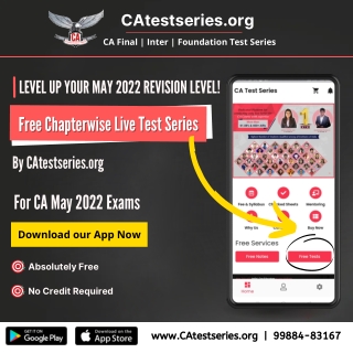 Ca Online Test Series App - Boost Your Ca Exam May 2022 Preparation