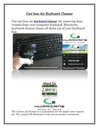 Can-less Air Keyboard Cleaner, canlessair.com