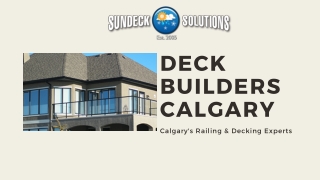 Deck Builders Calgary