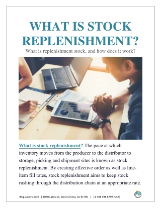 What Is Stock Replenishment?