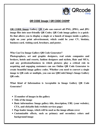 QR CODE Image | QR CODE CHIMP