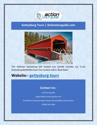 Gettysburg Tours | Actiontourguide.com