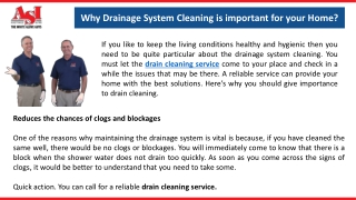 Why Drainage System Cleaning is important for your Home?