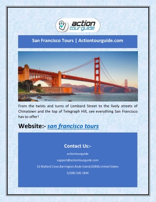San Francisco Tours | Actiontourguide.com