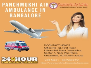 Take on Rent Panchmukhi Air Ambulance in Bangalore at an Affordable Budget