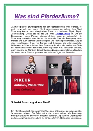 Was sind Pferdezäume