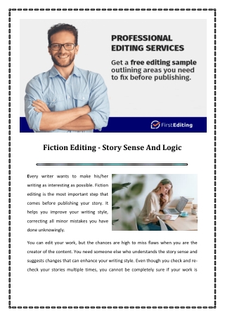 Fiction Editing - Story Sense And Logic