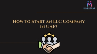 How to Start an LLC Company in UAE?