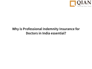 Why is Professional Indemnity Insurance for Doctors in India essential
