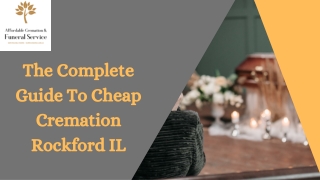 The Complete Guide To Cheap Cremation Rockford IL