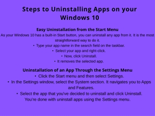 How To Uninstall Apps On Windows 10