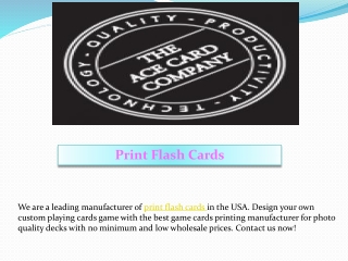 Print Flash Cards