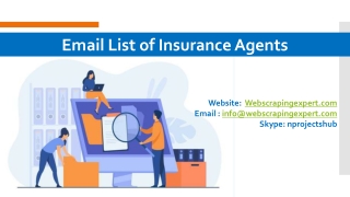 Email List of Insurance Agents