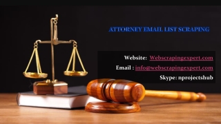 Attorney Email List Scraping