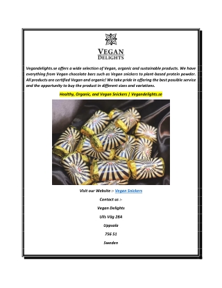Healthy, Organic, and Vegan Snickers  Vegandelights.se