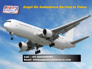 Angel Air Ambulance Service in Patna with Trained Medical Personnel