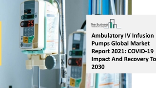 Ambulatory IV Infusion Pumps