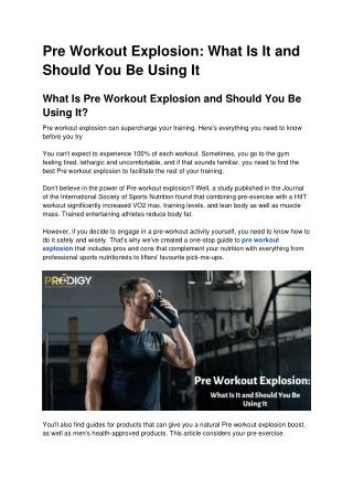Pre-workout_ What Is It and Should You Be Using It