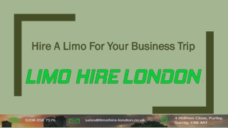 Hire A Limo For Your Business Trip