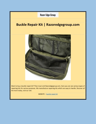 Buckle Repair Kit