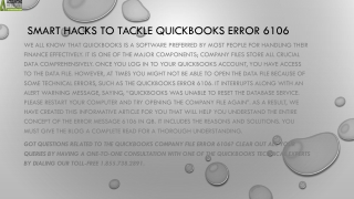 Fix QuickBooks Error 6106 with 3 easy steps