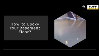 How to Epoxy Your Basement Floor