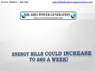 Energy Bills Could Increase To £60 A Week!