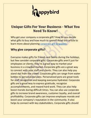 Impressive Unique Gifts For Your Employees