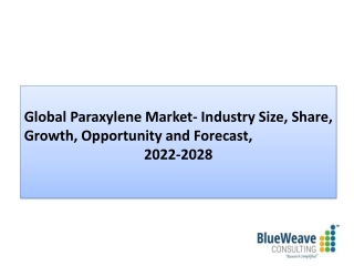 Paraxylene Market Analysis, Demand, Forecast 2022-2028