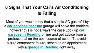 8 Signs That Your Car's Air Conditioning Is Failing (1)