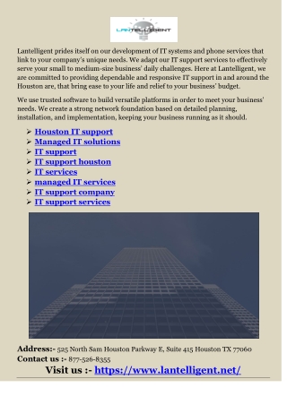 Houston IT support