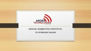 digital marketing institute in Subhash nagar
