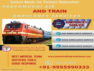 Panchmukhi Train Ambulance in Guwahati and Bangalore Delivers Expert Supervision during the Journey