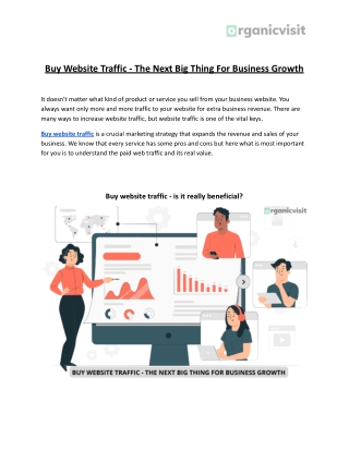 Buy Website Traffic - The Next Big Thing For Business Growth