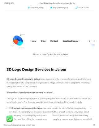 Best 3D Logo Design Services In Jaipur