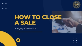 How to Close a Sale