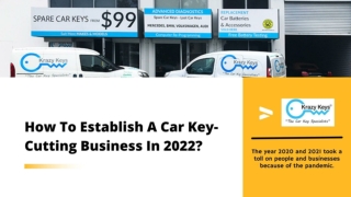 Start Your Career As A Car Key Specialist - Krazy Keys