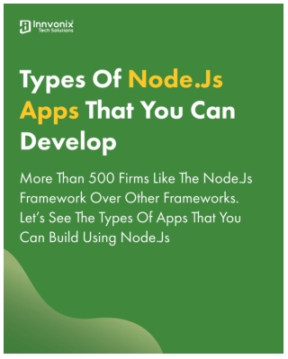 Types Of Node.js Apps That You Can Develop