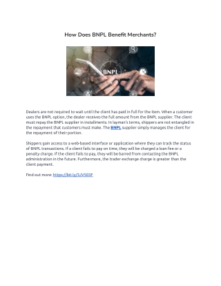 How Does BNPL Benefit Merchants?