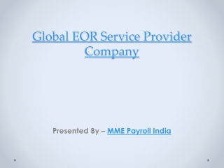 Global EOR Service Provider Company