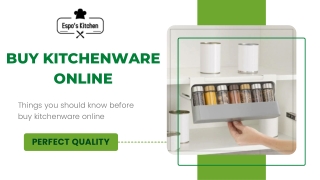 Things you should know before buying your buy kitchenware online
