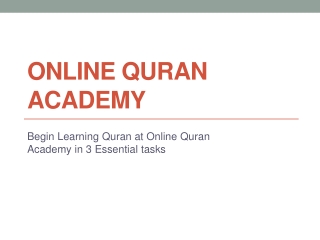 Eonline Quran Academy is an Online Quran Academy in USA