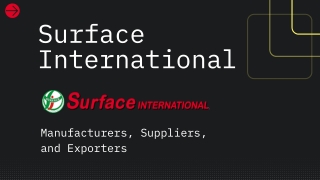 Surface International - Blasting Machines - Industrial Machines