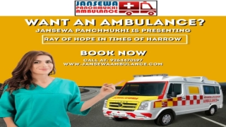 ICU Ambulance Service in Patna and Ranchi by Jansewa Panchmukhi