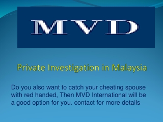 Private Investigation in Malaysia