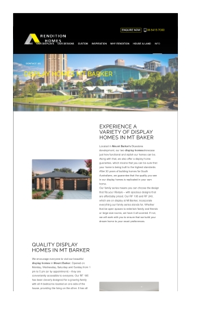 Display Homes Mt Barker