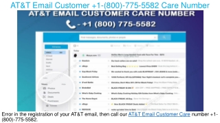 AT&T Email Technical  1-(800)-775-5582 Support Number