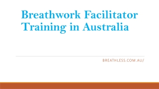 Breathwork Facilitator Training in Australia