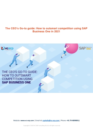 The CEO’s Go-to guide: How to outsmart competition using SAP Business One