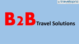 B2B Travel Solutions | B2B Travel Portal
